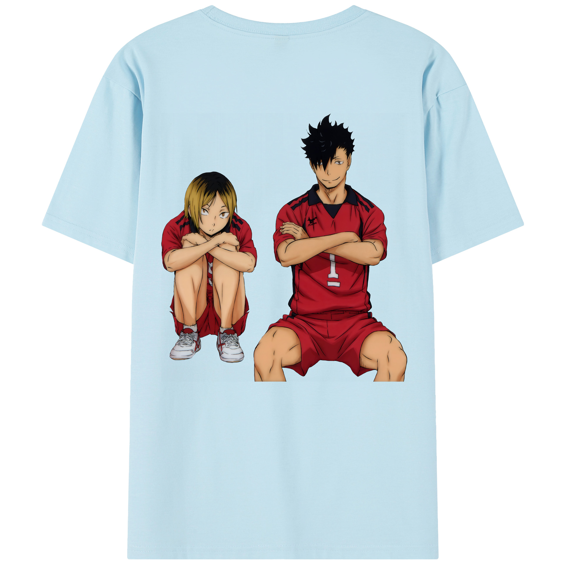 （画像用） ハイキュー!! Haikyu!! 綿100％半袖Tシャツ（背面プリント）